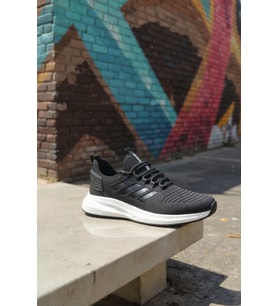 Enoch Ortopedik Ultra Hafif Şeritli Fileli Çoraplı Sneaker Spor Ayakkabı