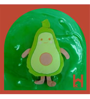 Avokado Peluş Yastık 45 cm Yeşil