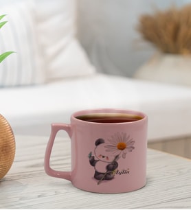BK Gift Kişiye Özel Sevgili İsimli Pastel Pembe Middle Kupa Bardak, Arkadaşa Hediye, Ev Hediyesi, Doğum Günü Hediyesi, Ofis Hediyesi-8