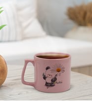 BK Gift Kişiye Özel Sevgili İsimli Pastel Pembe Middle Kupa Bardak, Arkadaşa Hediye, Ev Hediyesi, Doğum Günü Hediyesi, Ofis Hediyesi-8