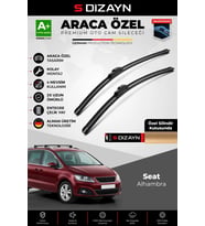 S-Dizayn Seat Alhambra Ön Cam Silecek Seti 2010-2022 Premium Araca Özel 70-40 Cm A+ Kalite