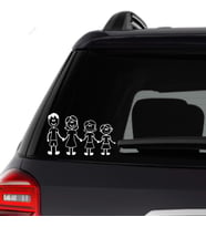 Aile Sticker Anne Baba Çocukları Araba Yapıştırma