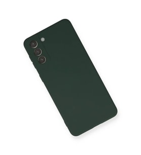 Newface Samsung Galaxy S21 Plus Kılıf Nano içi Kadife Silikon - Koyu Yeşil