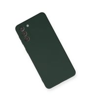 Newface Samsung Galaxy S21 Plus Kılıf Nano içi Kadife Silikon - Koyu Yeşil
