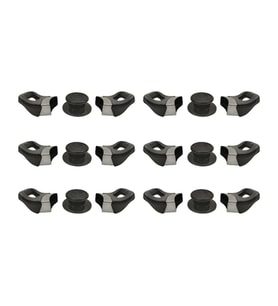 Tencere Tava Sahan Kulp ve Cam Kapak Kulpu Siyah Yasemin Lüks Tepeli 6 Set