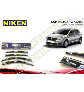 Dacia Sandero Kromlu Cam Rüzgarlığı Niken 2013 Sonrası