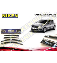 Dacia Sandero Kromlu Cam Rüzgarlığı Niken 2013 Sonrası