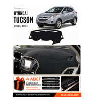 HYUNDAİ TUCSON (2009-2015) Uyumlu Torpido Örtüsü Torpido Kılıfı - Siyah Bej