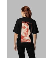 Tasarım Billie Eilish Baskılı Unisex Oversize Şarkıcı Tişört