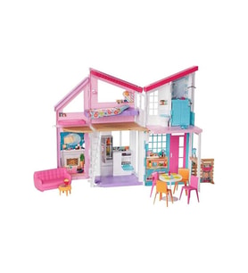 Barbie Muhteşem Malibu Evi – Dönüşebilen 2 Katlı Oyun Evi
