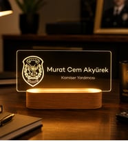 Polislere Özel Hediye Led Masa İsimliği- Meslek Hediyesi – Yeni Mezun Hediyesi- İsme Özel Polis Hediyesi, Kişiye Özel Polis İsimlik Hediye Led Gece Lambası