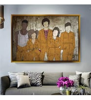 Altın Çerçeveli dekoratif tablo a1081 (Gold)