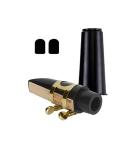 Midex SFR-1530A Alto Saksafon Ağızlık Bek Seti Gold (Bek Bilezik Kamış Ped Kapak)
