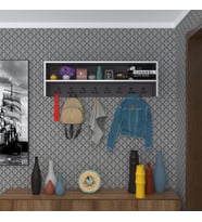 Kenzlife elbise askılığı askılık zeytuni gri 35*100*20 siyah 8 adet askı portmanto raflı (Karışık)