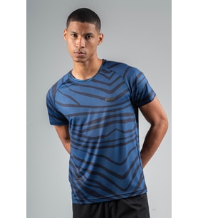 Maraton Regular Erkek Bisiklet Yaka Saks T-shirt