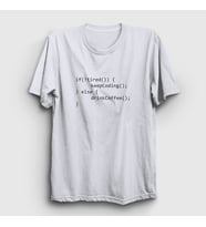 Presmono Unisex Beyaz If Not Tired Developer Yazılımcı T-Shirt 334863tt (Beyaz)