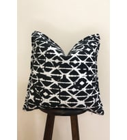 Deco Design Siyah Geometrik Desenli Boho Kırlent Kılıfı
