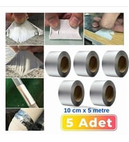 5 li Su Geçirmez Çatlak Bandı 10cm 5m Yüksek Sıcaklık Dayanıklı Çatı Boru Duvar Onarım Çamur Bant