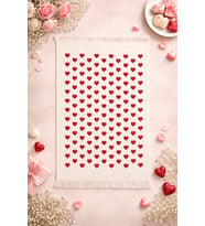 %100 Pamuk Saçaklı Dijital Baskı El&Yüz Havlusu 40x60 cm–Yumuşak Doku,Yüksek Su Emici Mutfak Havlusu (Bej-Kırmızı)