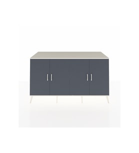 Kronos Konsol 4 Raflı 4 Kapaklı 176x59x99 Aytaşı-Antrasit