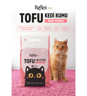 Reflex Plus Bebek Pudrası Kokulu Tofu Kedi Kumu 7L