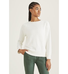 Yuvarlak Yaka Sweatshirt White