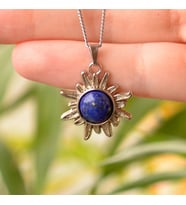 Lapis Lazuli Taşı Güneş Kolye