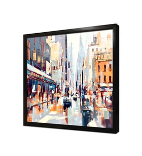 Tablosan Nmodern New York Çerçeveli Cam Tablo