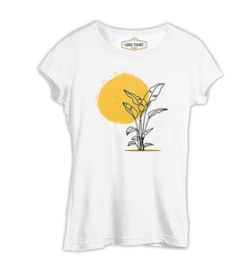 Plants by Sun Beyaz Kadın Tshirt