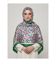 İpekten Exclusive Çiçek Desenli Pamuklu Şal 180x70
