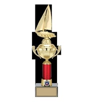 ODAK KUPA - Figürlü Kupalar - Yelken Figürlü Kupalar FG-054 C - 43 cm