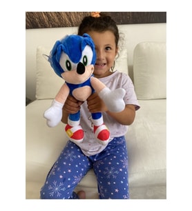 Peluş Ithal Sonic Yeni Model Sonıc 40 cm (Çok Renkli)