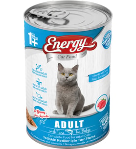 Energy Pet Food Energy Ton Balıklı Yetişkin Islak Kedi Konserve Maması 415 Gram 80 Adet