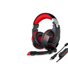 G59 Kulaklık Usb 7.1 Ps4 Uyumlu Led - Siyah Kırmızı