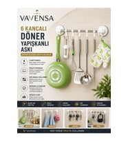 Çok Kancalı Vantuzlu Askılık Mutfak Banyo Düzenleyici
