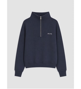 LCW Vision Lacivert Dik Yaka Oversize Kadın Sweatshirt