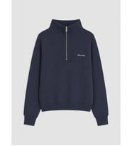 LCW Vision Lacivert Dik Yaka Oversize Kadın Sweatshirt