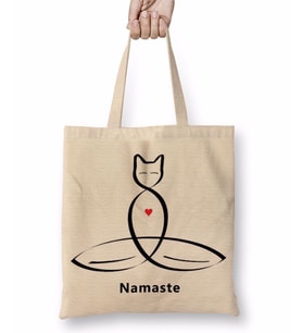 Yoga Namaste Bez Çanta Uzun Saplı