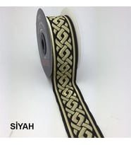 35069-Bordür - 10 mt Siyah-Altın