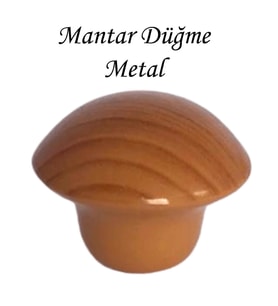 Kayın Mantar Düğme Kulp Mobilya Çekmece Dolap Kapak Kulbu Metal Kulp Aksesuarları Vidalı