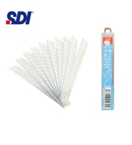 SDI 1403 Çelik Maket Bıçağı Falçata Ucu Yedeği 9mm 60 Derece Küçük 10'lu