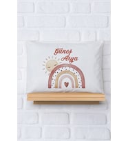 Pia Baby Premium %100 Pamuk İsme Özel Kız Bebek Yastık Kılıfı 35*45 cm 5059-12
