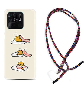 Xiaomi Redmi Note 7 8 9 Pro 10 2022 10 Pro 10S Kılıf Boyun Asklı Rasta Silikon Sweety Egg 1322