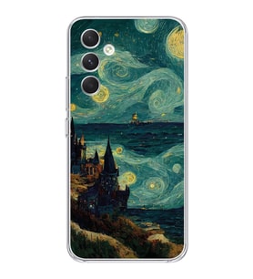 Samsung Galaxy A16 Uyumlu Van Gogh Tasarımlı Şeffaf Telefon Kılıfı