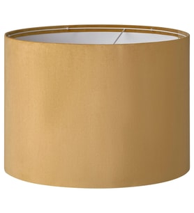 Abajur Başlığı, Koyu Sarı Kadife, 42 cm