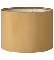 Abajur Başlığı, Koyu Sarı Kadife, 42 cm