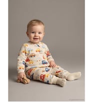 LCW baby Bej 2.5 Tog Baskılı Erkek Bebek Uyku Tulumu
