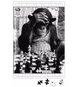 Monkey Chess Maymun Santranç Puzzle 240 Parça Yapboz