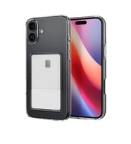 İphone 16 Kılıf Kart Şeffaf - Şeffaf