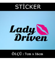 bayan sürücü etiket sticker - 2 adet çıkartma araba motosiklet kask atv tablet pc buzdolabı otomobil bilgisayar uyumlu